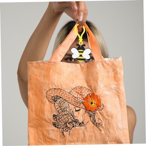 UPKOCH 12 Pcs Cute Bee Keychains for Women Aesthetic Backpack Accessories