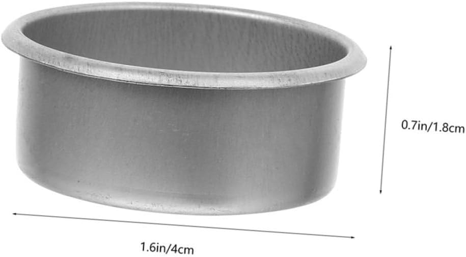 Cabilock 24Pcs Iron Candle Cups for DIY Decorations