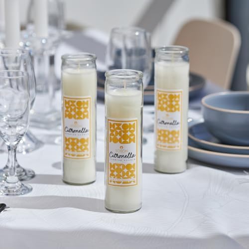 Simply Soson Citronella Candles - 3 Pack Ivory Jar 2x8 Inch
