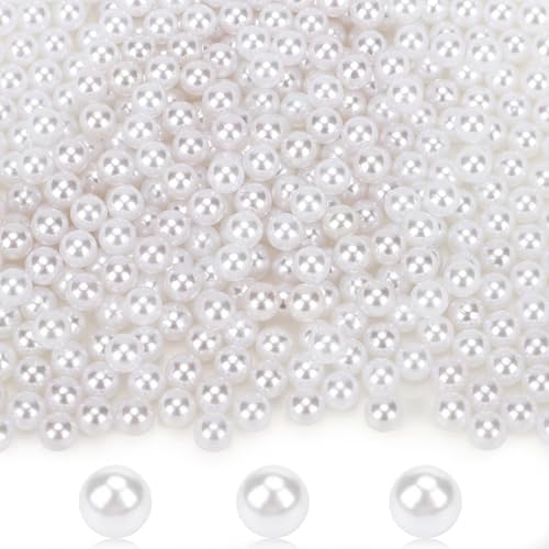 Suream 2600PCS 8mm Faux Plastic Pearls for Vase Fillers and Crafts