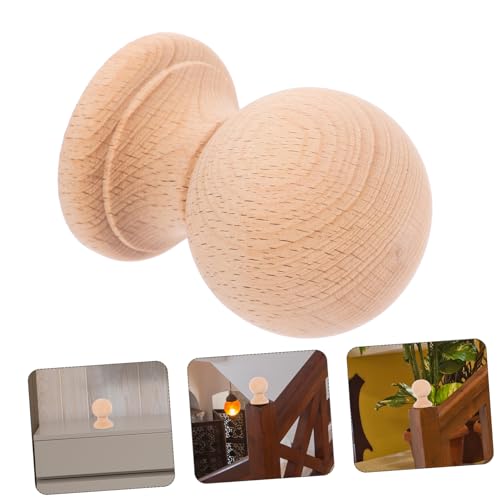 Jojofuny Wooden Finials for Round Wood Decor