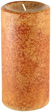 Jeco 6 Inch Rain Lissed Oak Pillar Candle