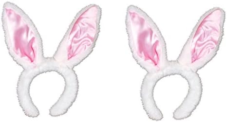 Beistle S40761AZ2 Plush Bunny Ears Headband Set