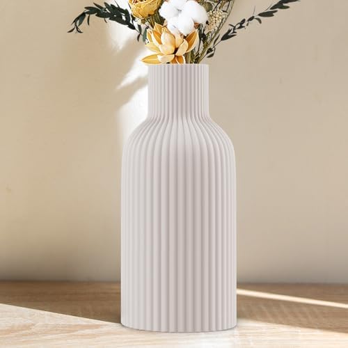 White Ceramic Vase for Modern Home Decor