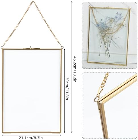 HighFree Double Glass Floating Frame for Dried Flowers