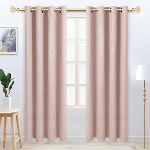 TONIAL Telescoping Curtain Rods 32-58 Inch Luxury Gold