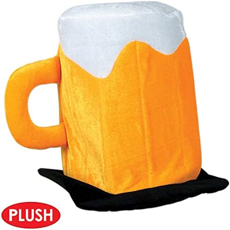 Plush Beer Mug Hat for Parties