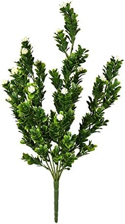 Vickerman Artificial White Flower Rambling Bush 19 Inches