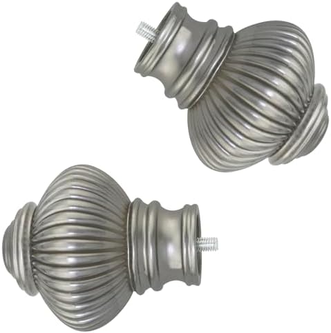 2PCS Plastic Roman Rod Curtain Ends 58 Inch Diameter