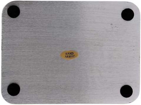 Rectangular Aluminum Candle Holder Plate 5 14x4 In