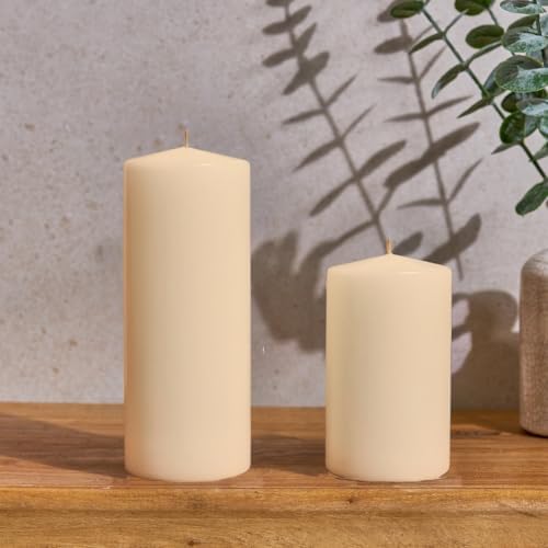 Simply Soson Ivory Pillar Candles Set of 6