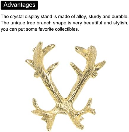 MECCANIXITY Gold Crystal Ball Display Stand