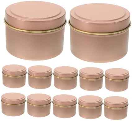 12Pcs Candle Jars with Lids for DIY Aromatherapy Decor