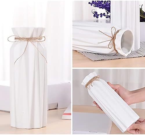 White Ceramic Vase - Modern Home Decor 827 H