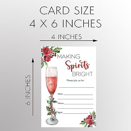 Fill In The Blank Christmas Party Invites DIY 20 Count