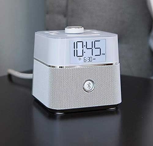 Brandstand CubieBlue White Charging Alarm Clock