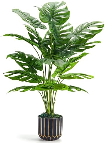 Der Rose Tall Artificial Monstera Plants 28 Indoor Decor