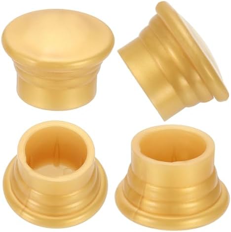 Uxcell Curtain Rod Ends 6Pcs Gold Finial for 26-28mm Rods