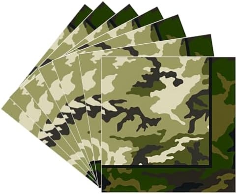 50 Piece Camouflage Napkins for Military Themed Parties