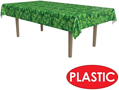 Beistle Shamrock Table Cover for St Patricks Day