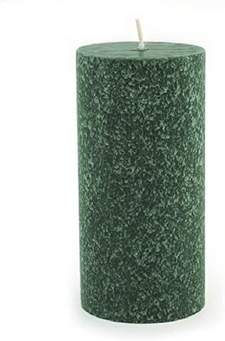 Root Candles 33669 Unscented Timberline Pillar Candle 3x6 Inches Dark Green