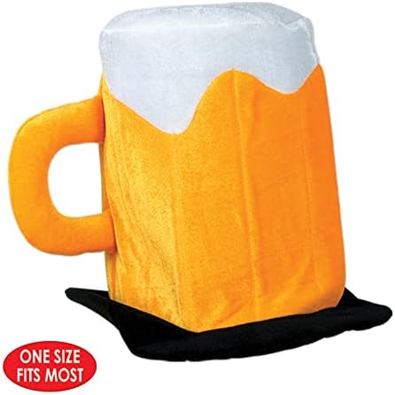 Plush Beer Mug Hat for Parties