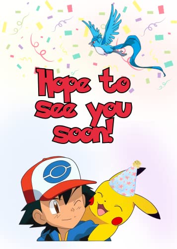 Gotta Catch Em All Anime Birthday Invitations Set of 20