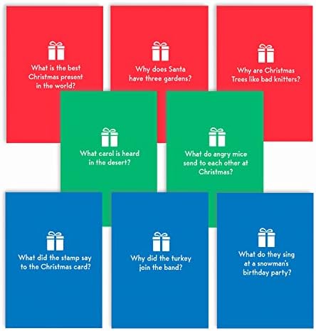 Huxters Christmas Cracker Jokes Cards Pack of 8