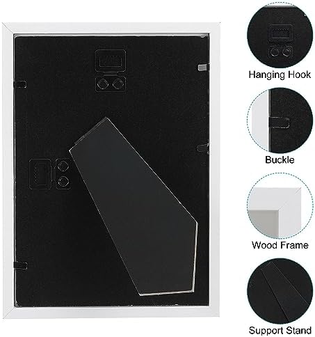PATIKIL 6x8 Shadow Box Frame White Wooden