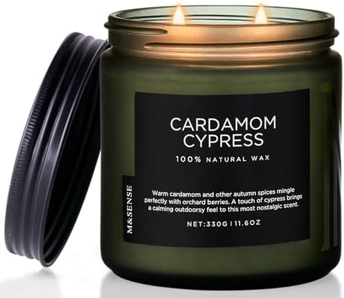 MSENSE Cardamon Cypress 2 Wick Jar Candle 116oz
