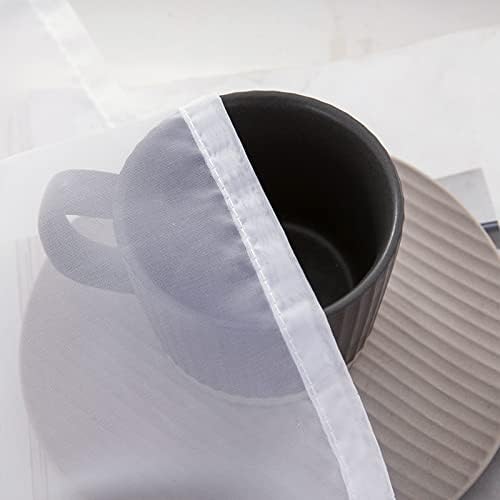 MIULEE Sheer Window Scarf Valance Extra Long Panel Curtain