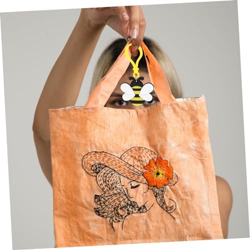 12pcs Cute Bee Keychain Set for Bags and Backpacks