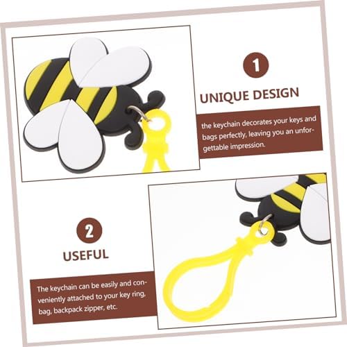 UPKOCH 12 Pcs Cute Bee Keychains for Women Aesthetic Backpack Accessories