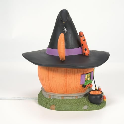 Department 56 Disney Village Halloween Minnie Mouse Pumpkin Town House Light Building