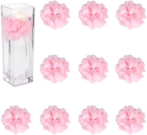 Floating Flowers for Floating Candle Centerpieces 12pcs Pink