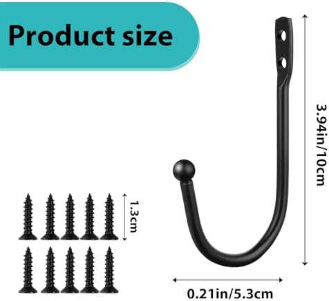 8 PCS Black Curtain Tie Backs Decorative Holders