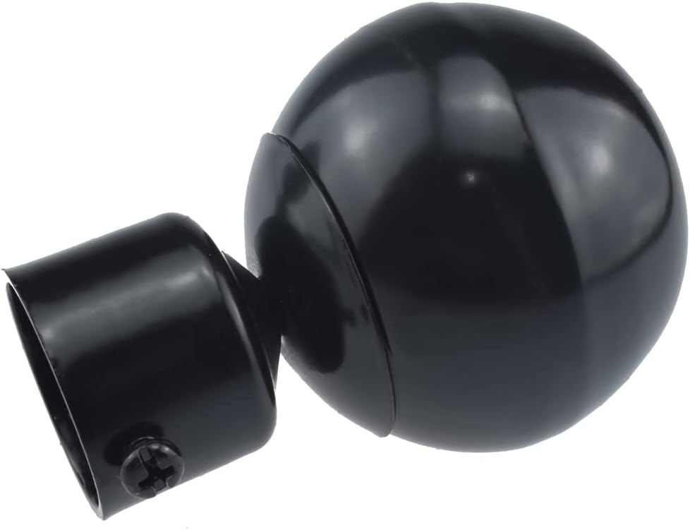 Aifeier ET Black Curtain Rod End Caps 2 PCS