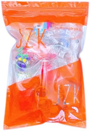 JZK 20pcs 3D Animal Keychain Set for Kids