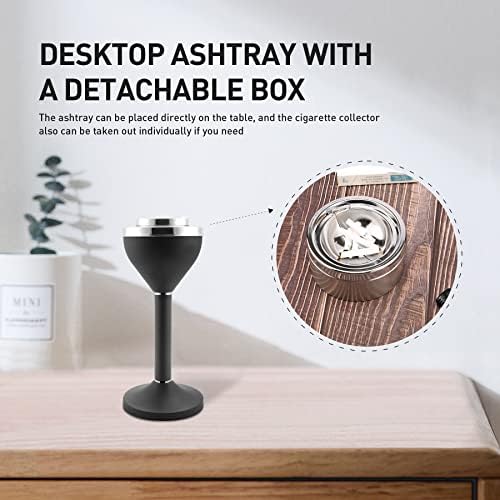 Anfrere Standing Ashtray Outdoor Large Tall Metal Ash Tray