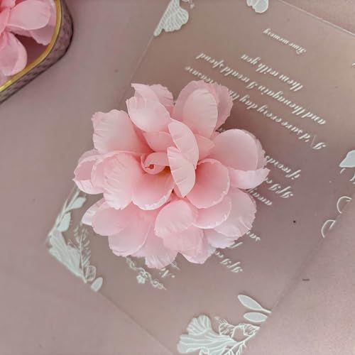 Floating Flowers for Floating Candle Centerpieces 12pcs Pink