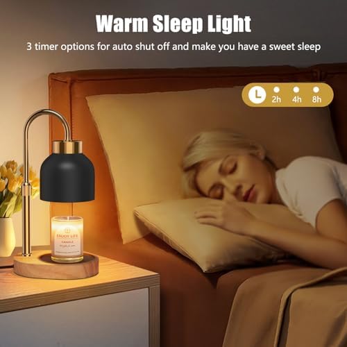 Candle Warmer Lamp with Dimmer and Adjustable Height