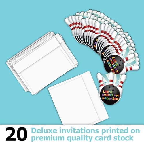 Bowling Lets Strike Up Some Fun Birthday Invites - 20 Count