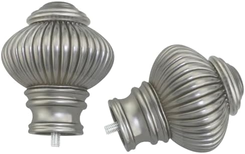 2PCS Plastic Roman Rod Curtain Ends 58 Inch Diameter
