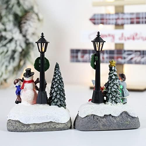 LED Lighted Christmas Village House with Collectible Buildings