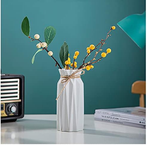 White Ceramic Vase - Modern Home Decor 827 H