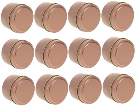 12pcs Metal Candle Tins for DIY Aromatherapy Jars
