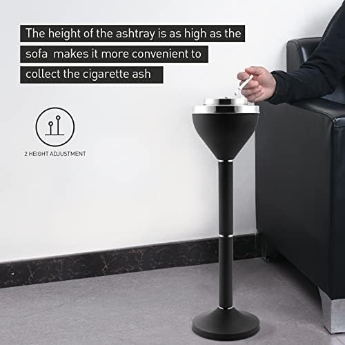 Anfrere Standing Ashtray Outdoor Large Tall Metal Ash Tray