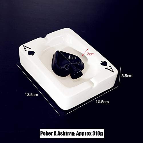 LAUYOO Ceramic Ashtray Portable Modern Black