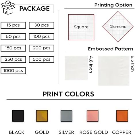 Luxury Custom Pet Portrait Napkins for Wedding and Engagement
