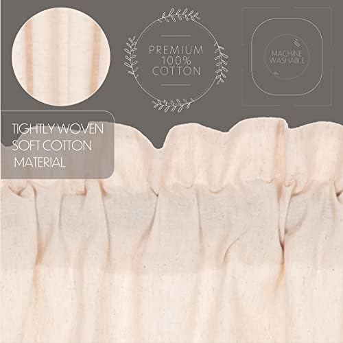 VHC Brands Simple Life Flax Window Curtain Swag Set of 2